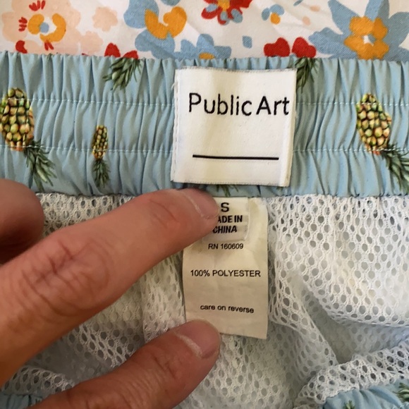 MEN’s Public Art 7” Swim Short in size Small - Picture 7 of 8